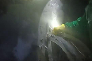 济南消防水池堵漏现场